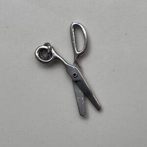 Vintage Scissors 925 Sterling Silver Unmarked